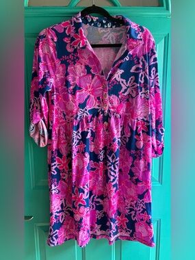 EUC Lilly Pulitzer Saralynn Popover Dress - Medium